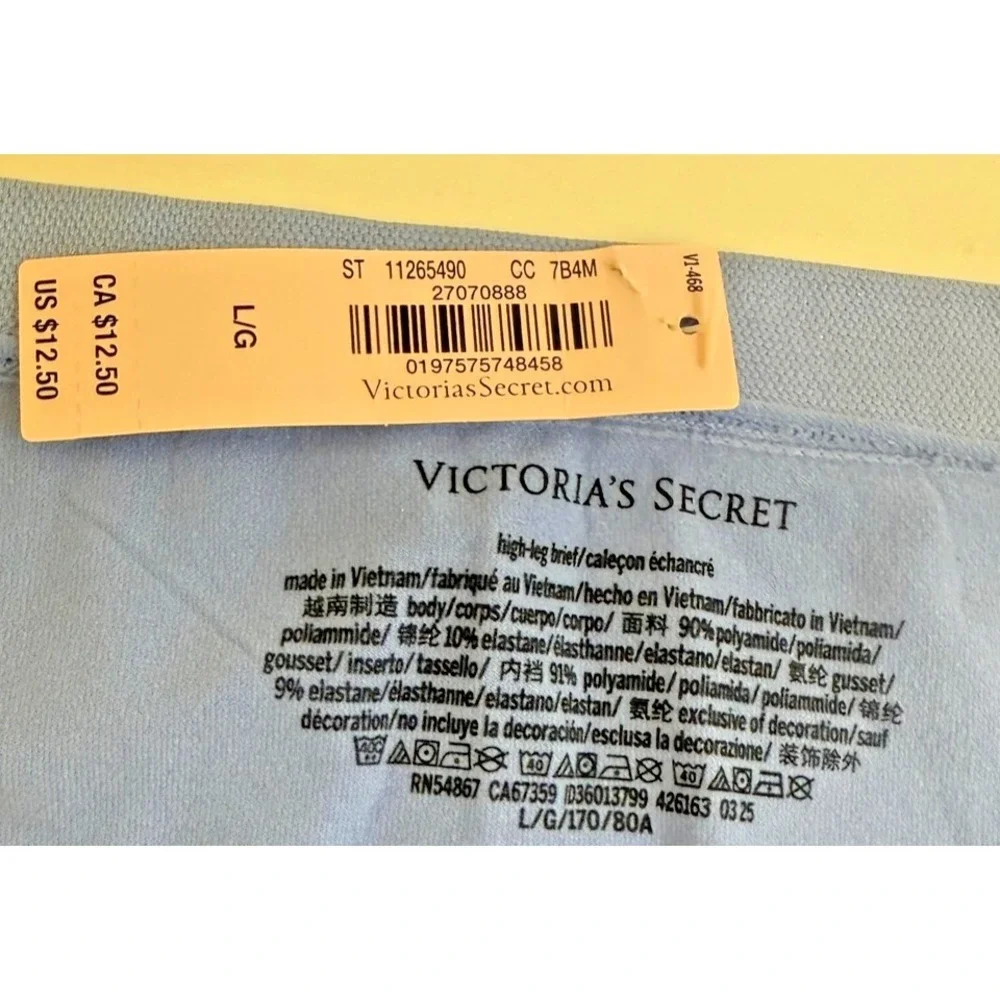 Victoria's Secret Panties Womens Large Multicolor‎ Lace Brief Floral 4 Pack